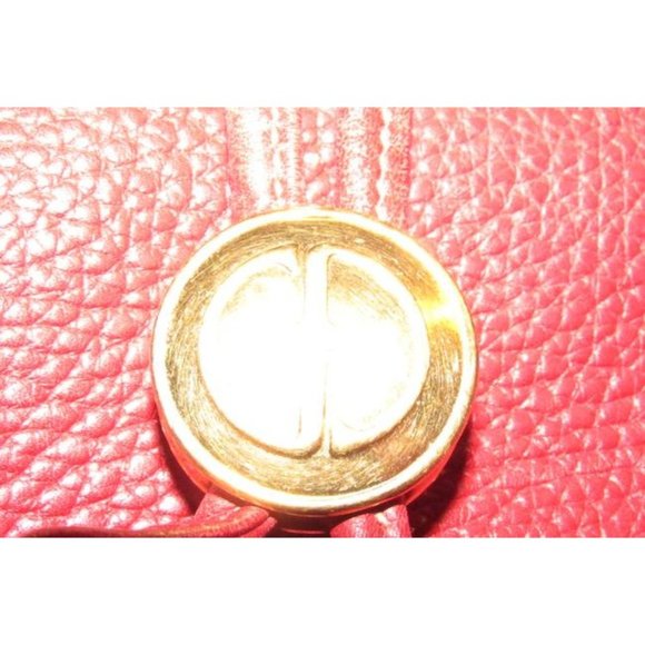 Gucci Xl Bucket Bag W Pebbled Drawstring W Smooth Trim True Red gold Accents L - Picture 2 of 12